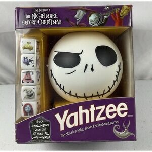 The Nightmare Before Christmas Yahtzee Travel Edition Jack Skellington Dice Game